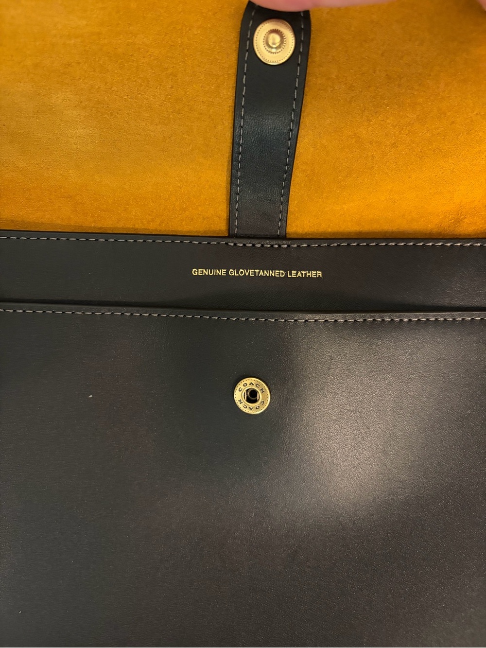 Coach Metropolitan Messenger Bag with Mustard Suede Interior and Gold Hardware - Picture 2 of 7